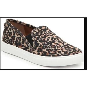 Steve Madden Safary Leopard Faux Suede Slip On W 6.5 SAFA0S1‎